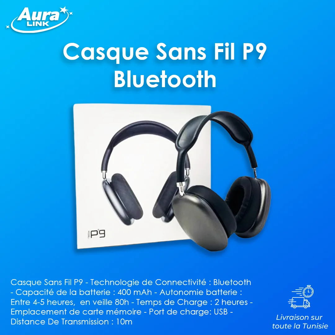 Casque Sans Fil Bluetooth P9