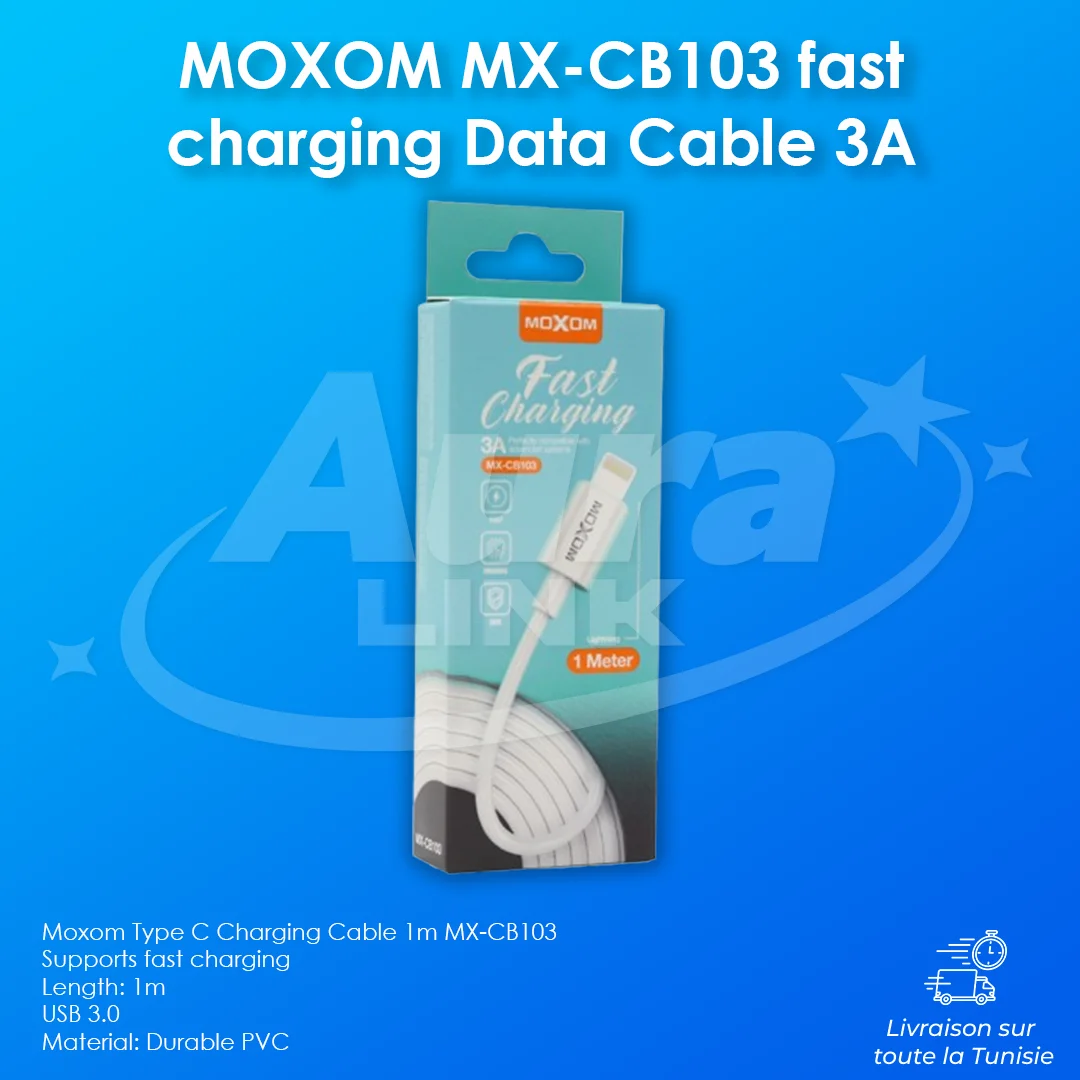 MOXOM MX-CB103 fast charging Data Cable 3A