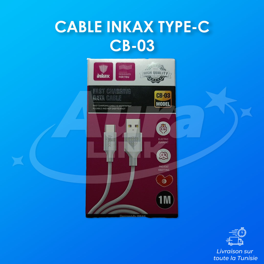 Cable Type C 1m 2.1A INKAX CB-03