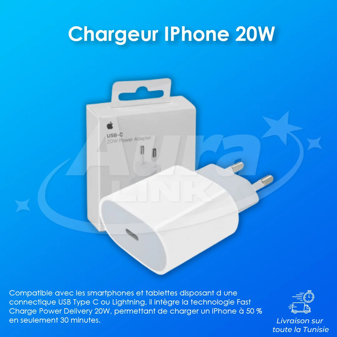 Chargeur IPhone 20W