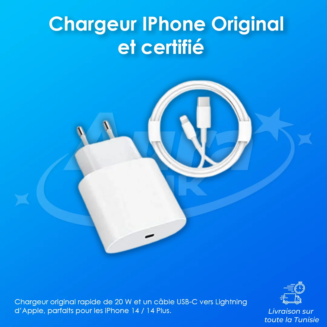Chargeur IPhone Original et certifié